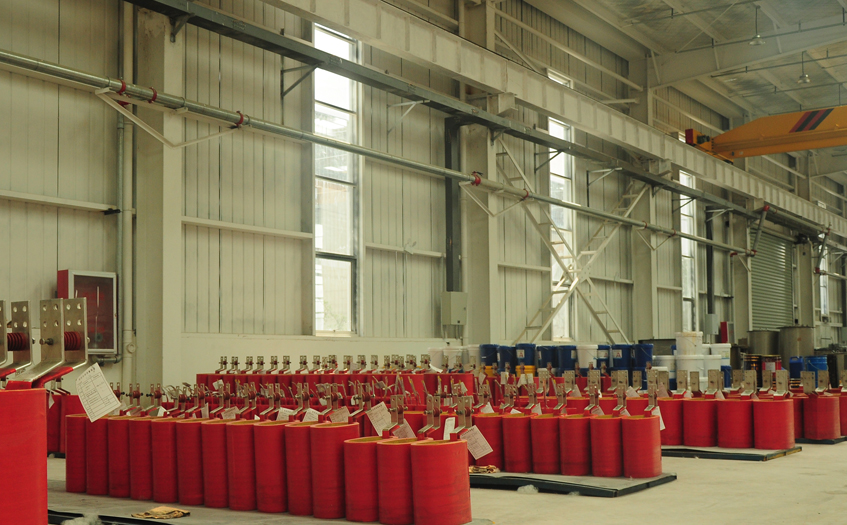 新疆变压器厂家高低压包半成品区